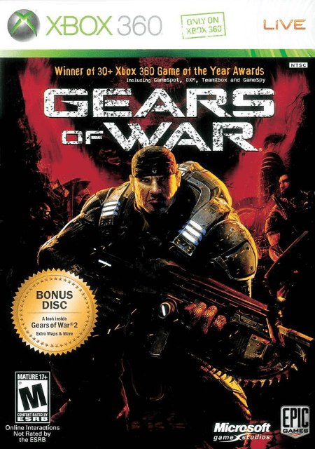 Gears Of Wars box art for Xbox 360